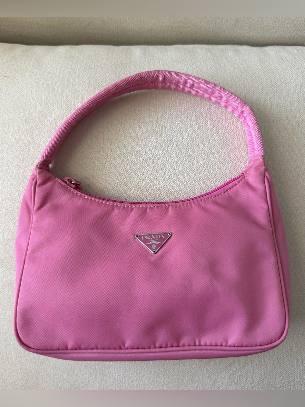 Prada Pink Tessuto Nylon Sport Shoulder Bag